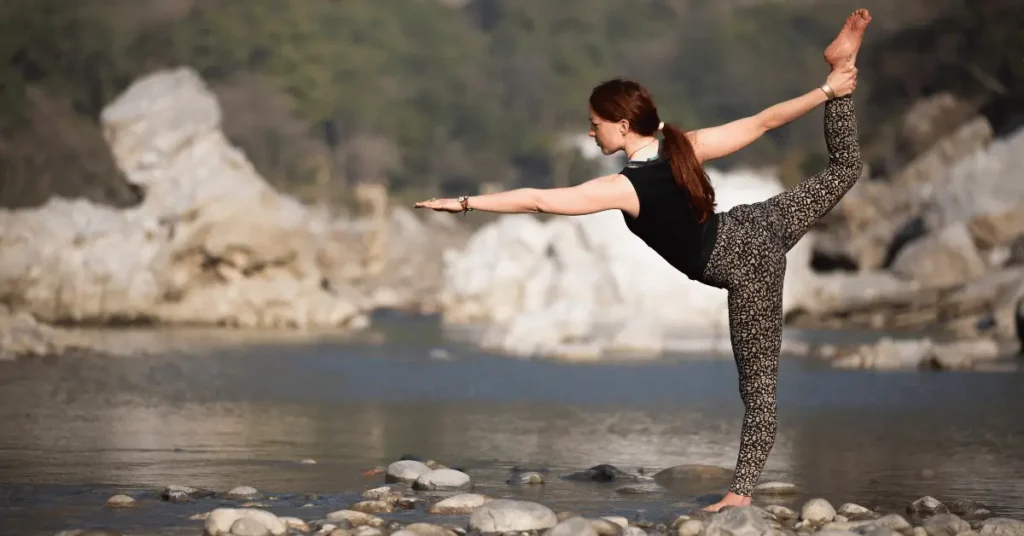 Yoga on the bank of Ganga